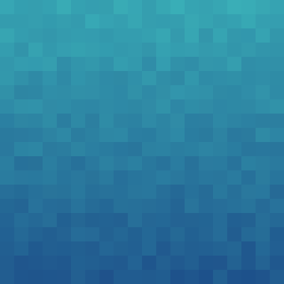 A graphic that has a noisy pixellated gradient between two different colors.